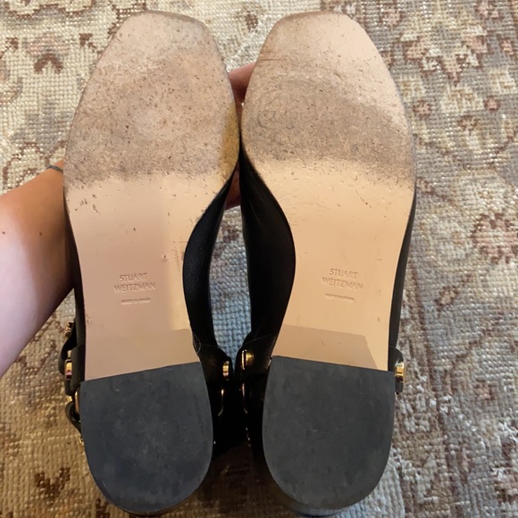 Stuart Weitzman Expert leather buckle moto boots - Picture 10 of 10